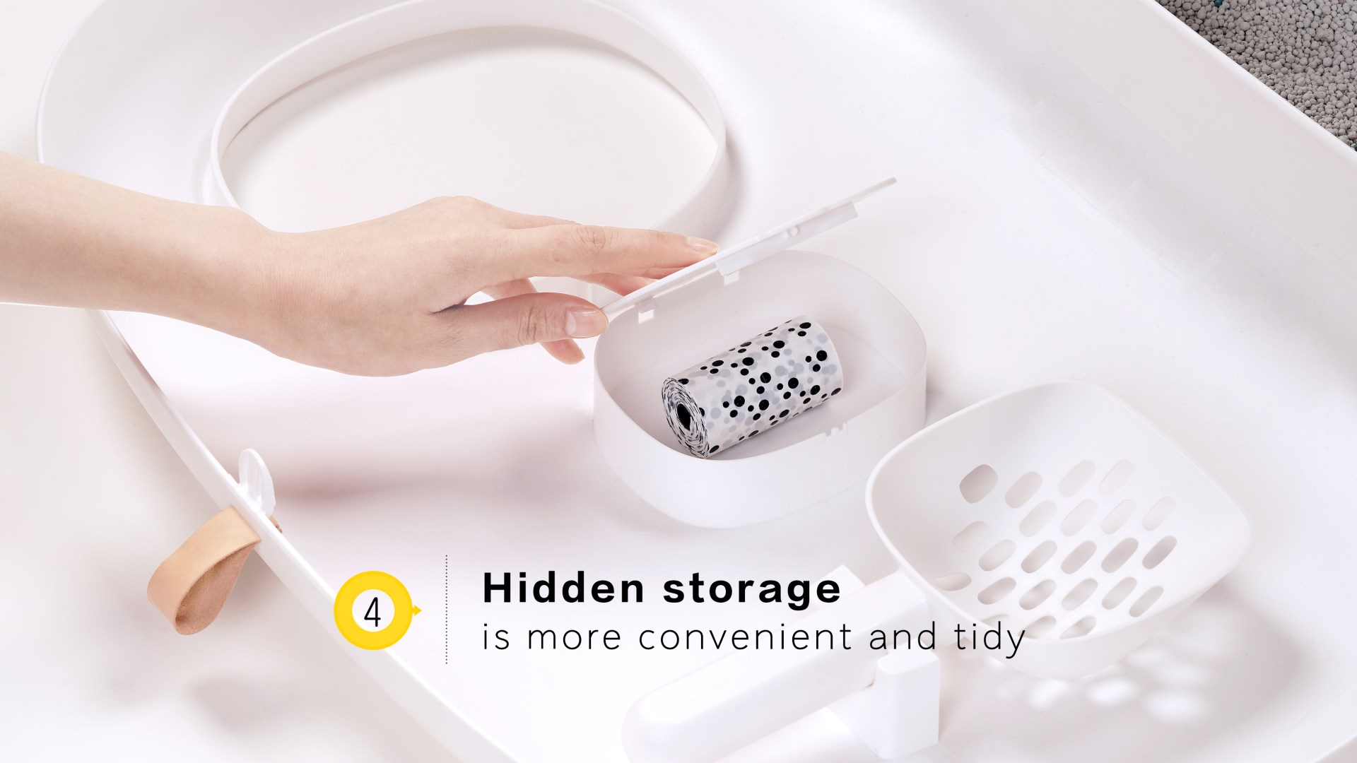 Hidden storage is more convenient and tidy